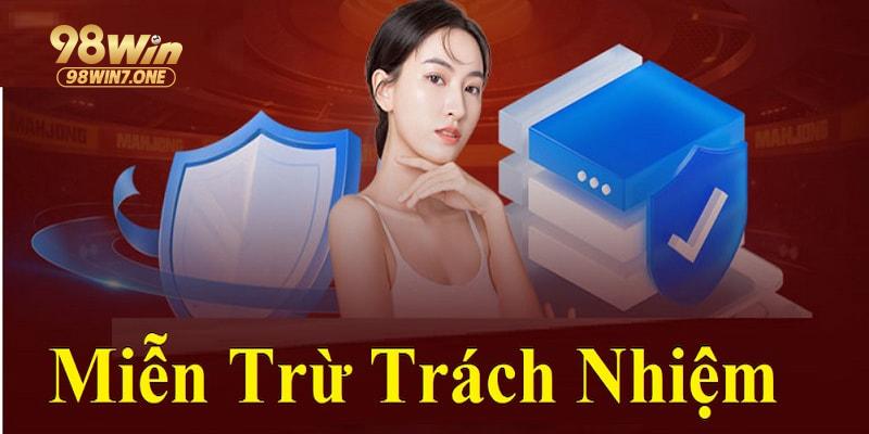98WIN không chịu trách nhiệm với lỗi bên thứ ba