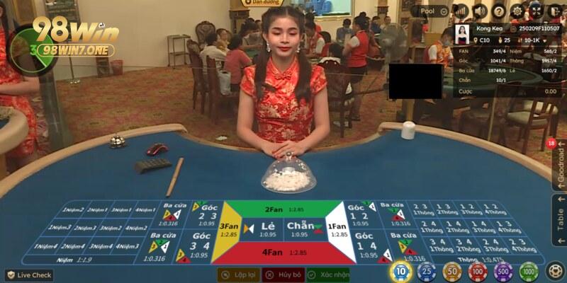 Fantan - Tựa game hot nhất tại sảnh DG Gaming